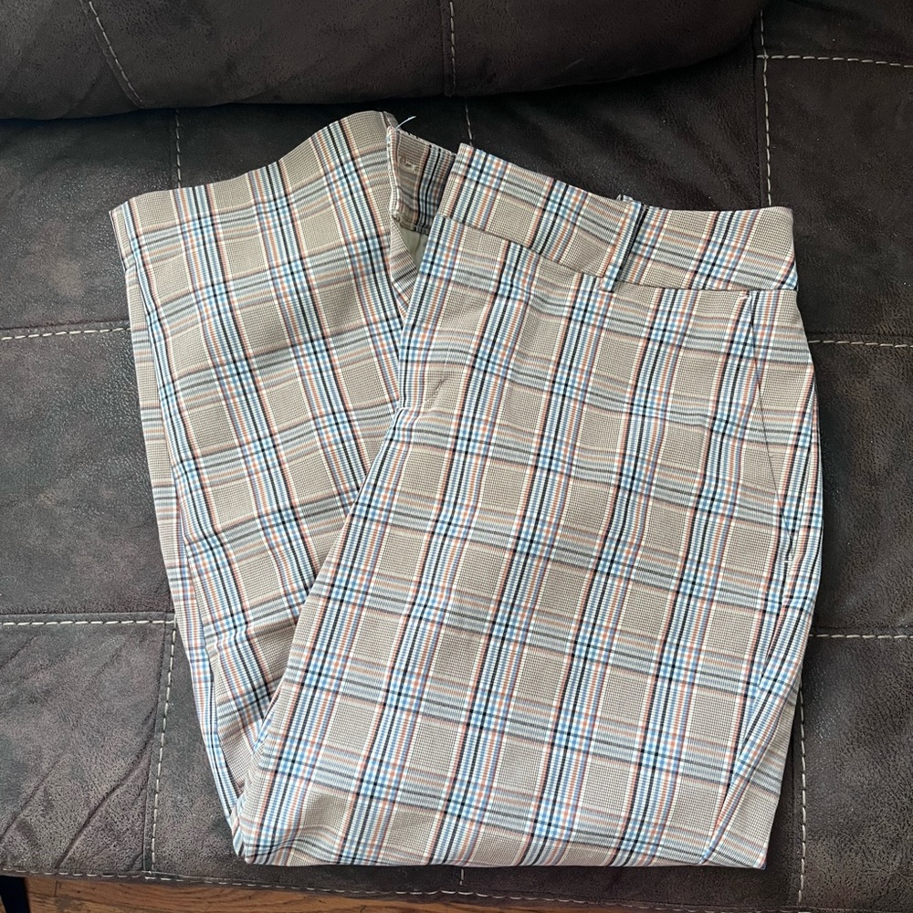NEVER WORN Plaid Trousers Size 16